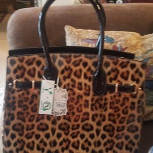 Brand new large cheetah handbag!